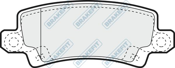 APEC BRAKING Комплект тормозных колодок, дисковый тормоз PD3308